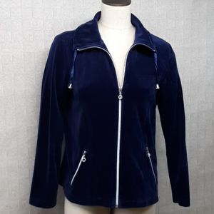 Chico's Velour Sweat Jacket